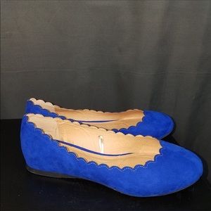 Lane Bryant sz10W Blue flats